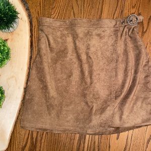 Hollister suede skirt